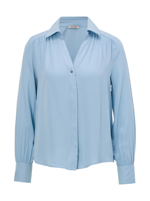 Orsay Hellblaue Damen Bluse ORSAY