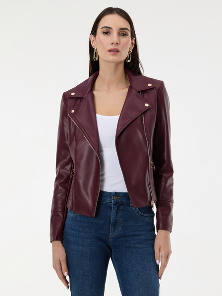 Orsay Weinrote Damen-Kunstlederjacke ORSAY