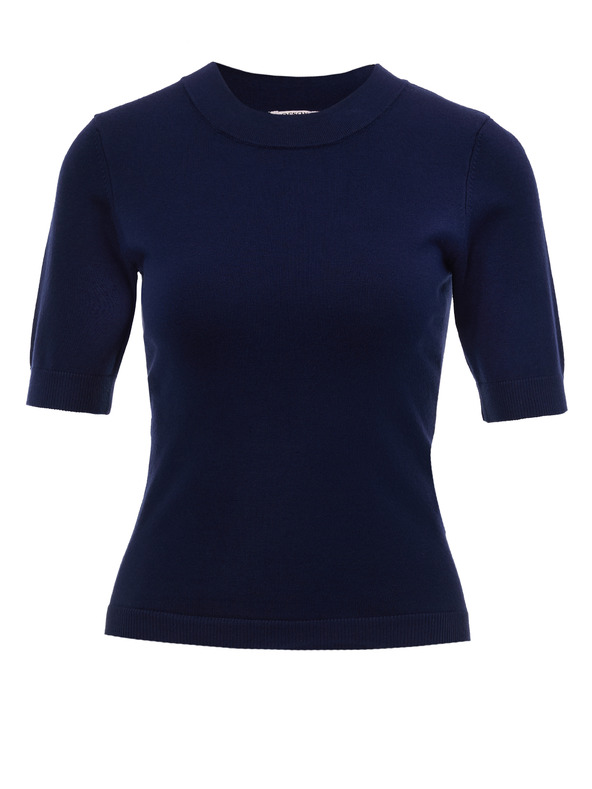 Orsay Dunkelblauer Damen-Kurzarmpullover ORSAY