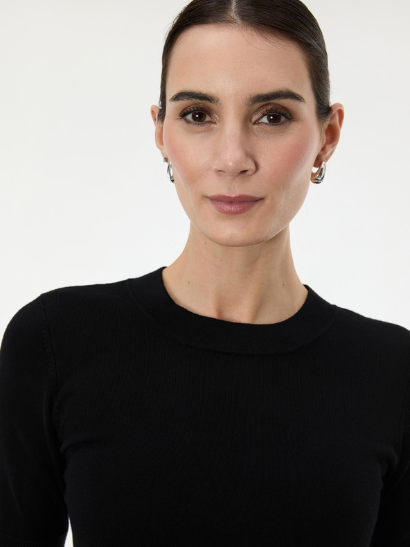 Orsay Schwarzer Damen-Kurzarmpullover ORSAY