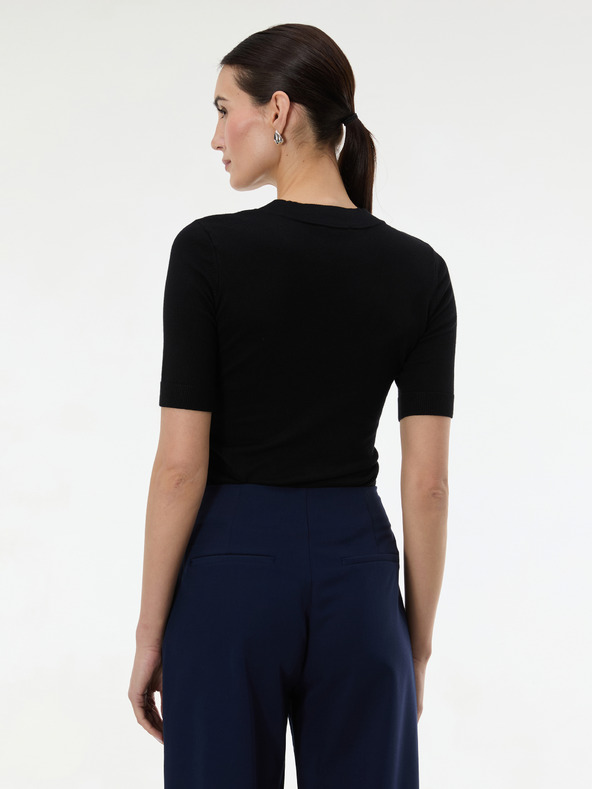 Orsay Schwarzer Damen-Kurzarmpullover ORSAY