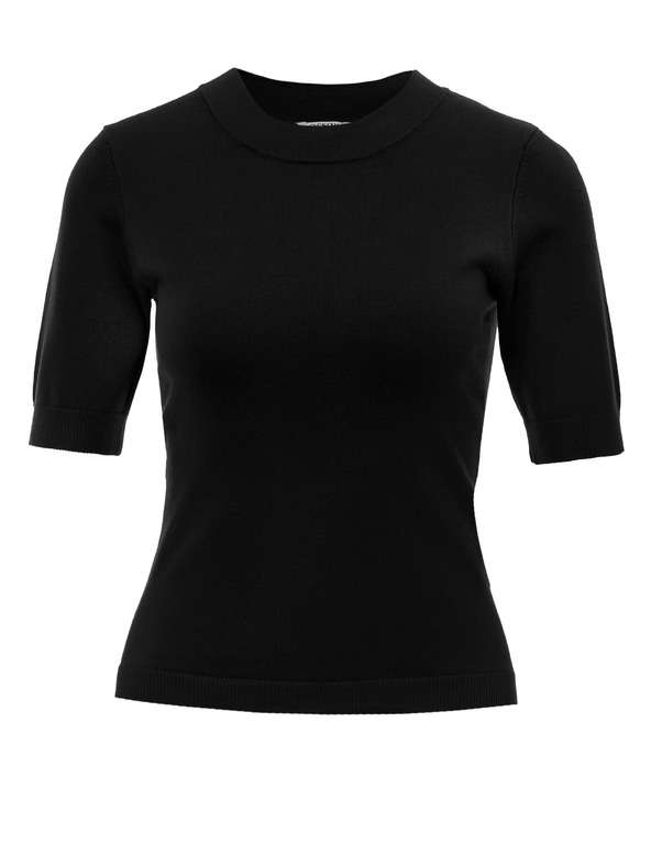 Orsay Schwarzer Damen-Kurzarmpullover ORSAY