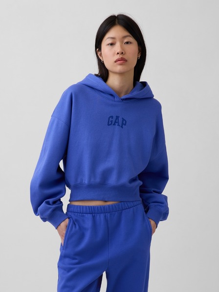 GAP Oversize Crop-Sweatshirt mit Logo VintageSoft GAP