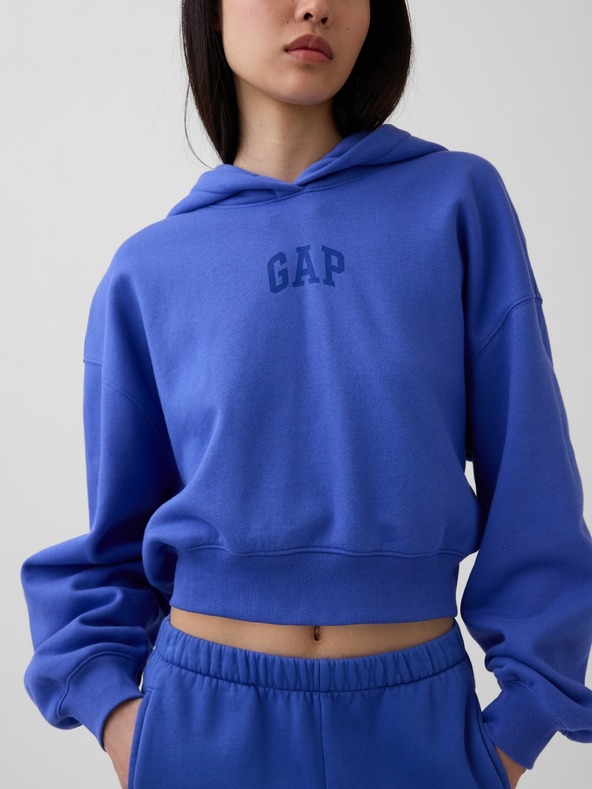 GAP Oversize Crop-Sweatshirt mit Logo VintageSoft GAP