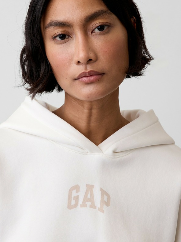 GAP Oversize Crop-Sweatshirt mit Logo VintageSoft GAP
