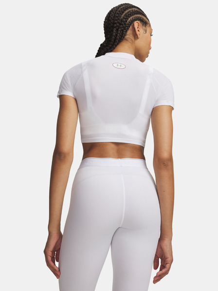 Under Armour Damen-T-Shirt Under Armour HeatGear Elite Crop Mck SS
