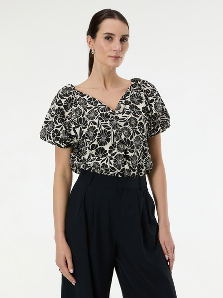 Orsay Schwarze gemusterte Damenbluse ORSAY