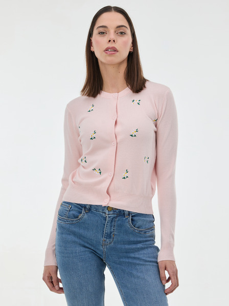 Orsay Hellrosa Damen-Cardigan mit Stickerei ORSAY