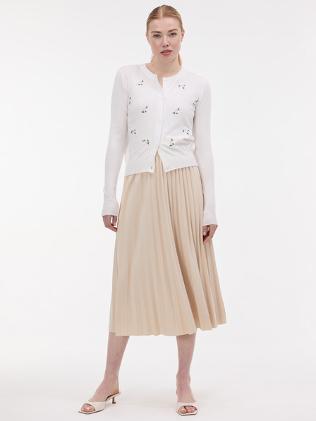 Orsay Cremefarbener Damen-Cardigan mit Stickerei ORSAY