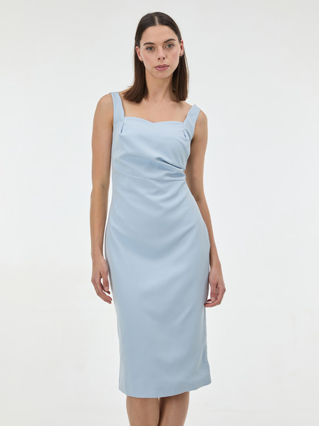 Orsay Hellblaues Damen-Midikleid ORSAY