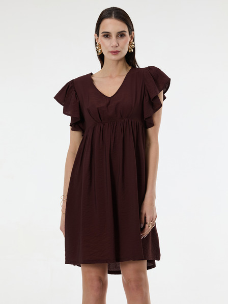 Orsay Dunkelbraunes Damenkleid bis zum Knie ORSAY