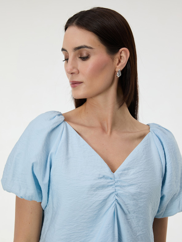 Orsay Hellblaue Damen Bluse ORSAY