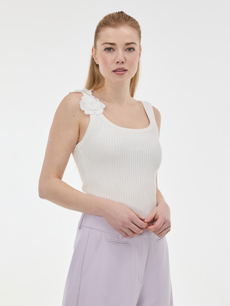 Orsay Weißes Damen-Top mit Applikation ORSAY