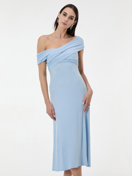 Orsay Hellblaues Damen-Maxikleid ORSAY