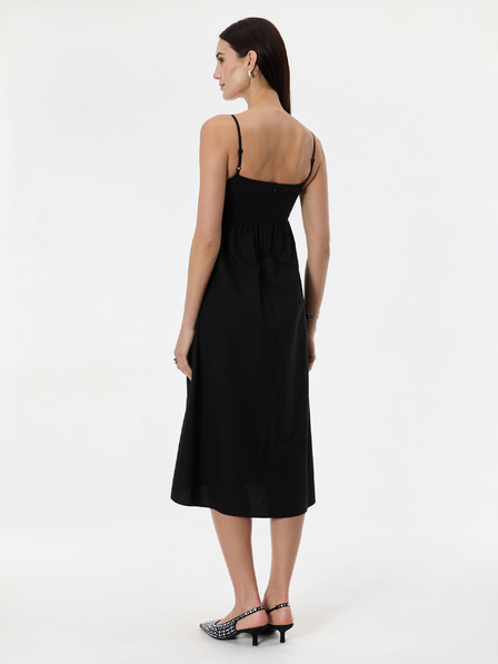 Orsay Schwarzes Damen-Midikleid mit Applikation ORSAY