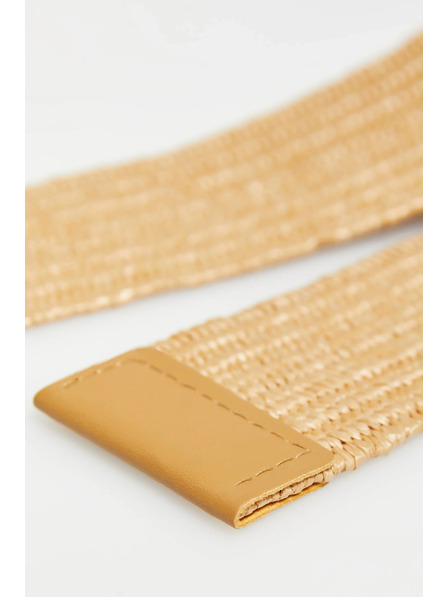 Moodo Gestrickter Gürtel beige Moodo