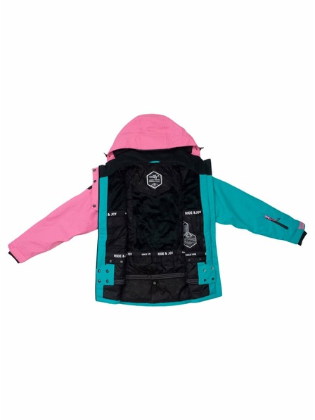 Meatfly Meatfly Kinder SNB & SKI Jacke Deliah Hot Pink/Turquoise