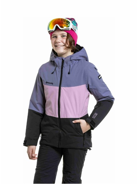 Meatfly Meatfly Kinder SNB & SKI Jacke Deliah Black / Purple Light