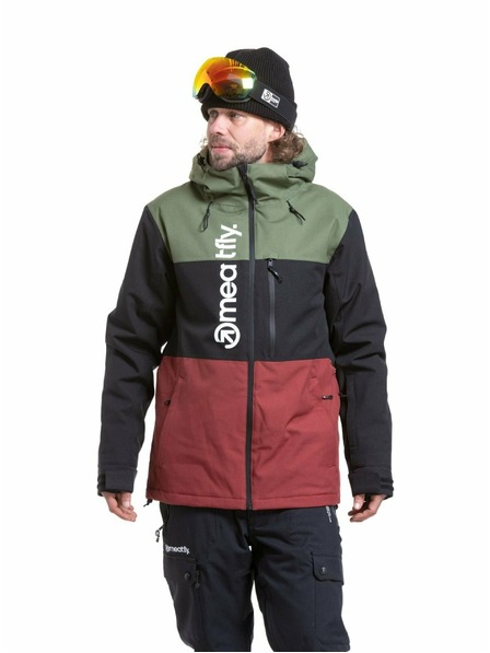 Meatfly Meatfly Herren SNB & SKI Jacke Manifold Bronze Green / Merlot