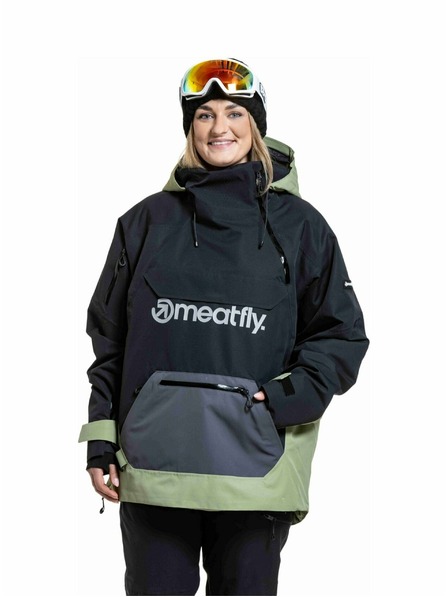 Meatfly Meatfly Unisex SNB & SKI Jacke Maddie Black / Olive Light