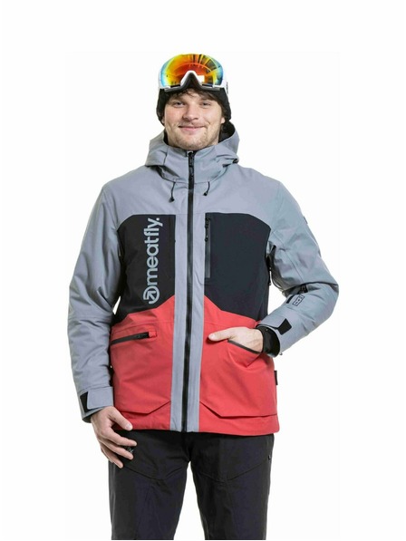 Meatfly Meatfly Herren SNB & SKI Jacke Manifold Silver / Red