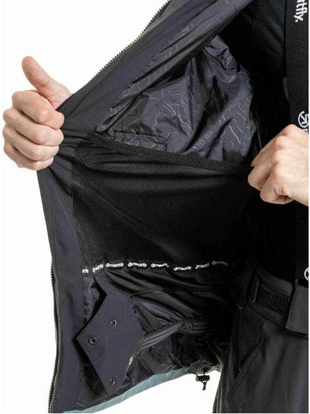 Meatfly Meatfly Herren SNB & SKI Jacke Cronos Black / Blue Sea