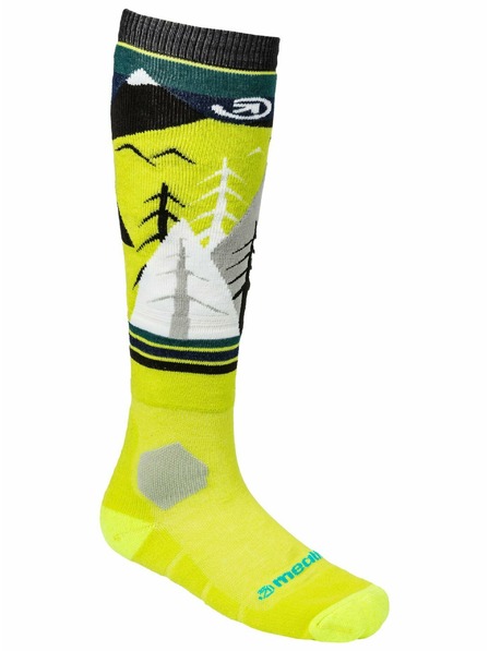 Meatfly Meatfly sNB & SKI Socken Leeway Green Mountains