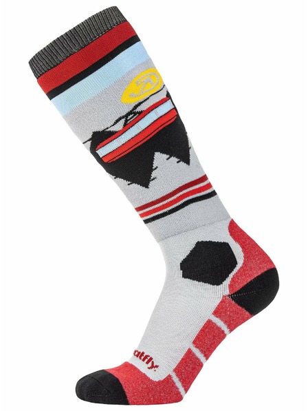 Meatfly Meatfly sNB & SKI Socken Leeway Dark Red