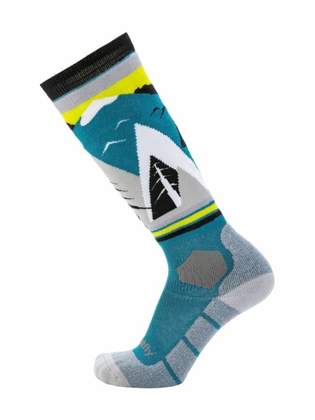 Meatfly Meatfly sNB & SKI Socken Leeway Hb Blue Mountains