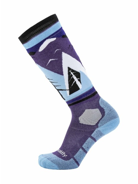 Meatfly Meatfly sNB & SKI Socken Leeway Purple Mountains