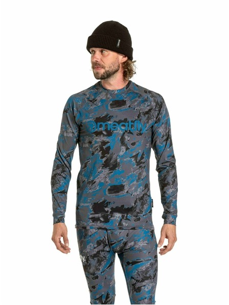 Meatfly Meatfly Herren Thermoshirt Avery Mossy Petrol