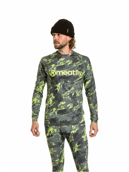 Meatfly Meatfly Herren Thermoshirt Avery Lime Mossy