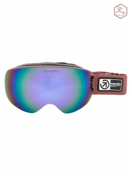 Meatfly Meatfly Snowboard- & Ski-Brille Ekko S Dusty Rose