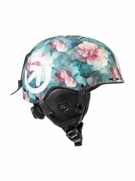 Meatfly Meatfly Ski & Snowboard-Helm Maul Pink Flowers