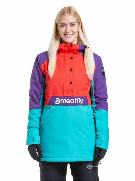 Meatfly Meatfly Damen SNB & SKI Jacke Aiko Turquoise/Ferrari Red