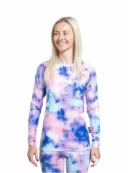 Meatfly Meatfly Damen Thermo-T-Shirt Capa Purple Aquarel
