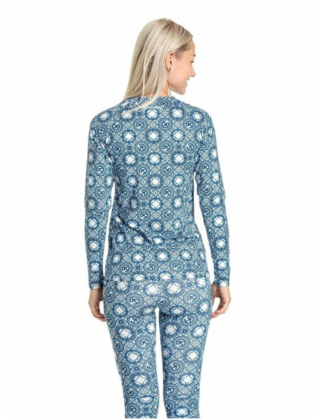 Meatfly Meatfly Damen Thermo-T-Shirt Capa Mosaic Blue