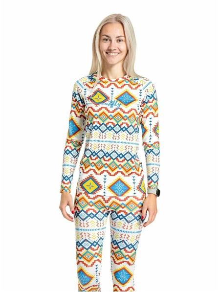 Meatfly Meatfly Damen Thermo-T-Shirt Capa White Jones