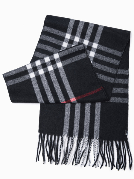 Ombre Clothing Herrenhalstuch - schwarz/rot A408 Ombre Clothing