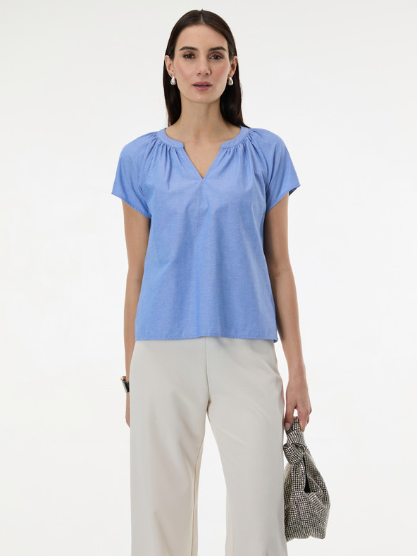 Orsay Hellblaue Damen Bluse ORSAY
