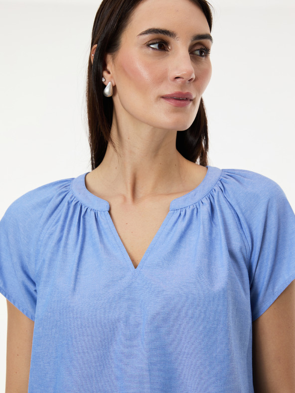 Orsay Hellblaue Damen Bluse ORSAY
