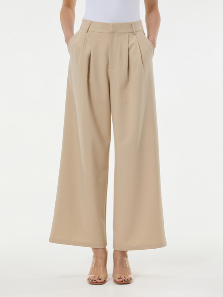 Orsay Beige weite Damenhose ORSAY