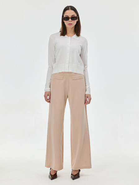 Orsay Cremefarbener Damenpullover mit Kragen ORSAY