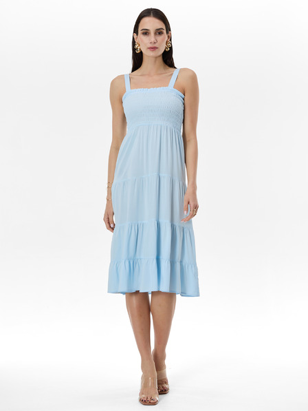Orsay Hellblaues Damen-Midikleid ORSAY