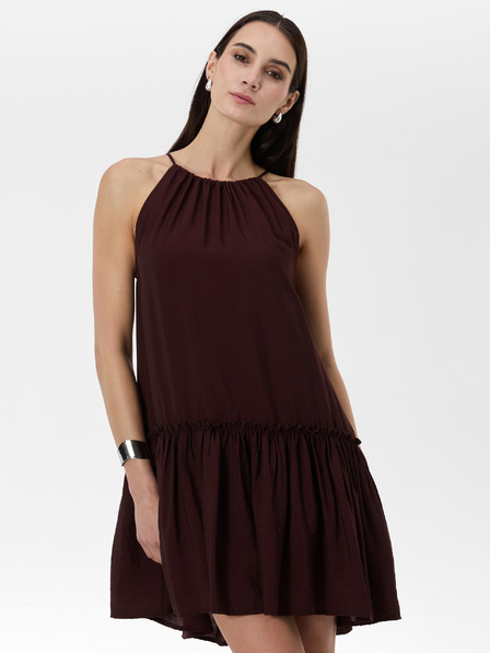 Orsay Schwarzes knielanges Damenkleid ORSAY