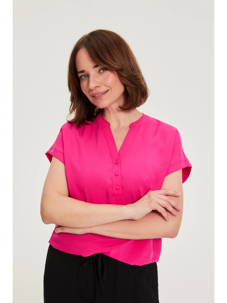 Moodo Hemd aus Viskose purpur Moodo