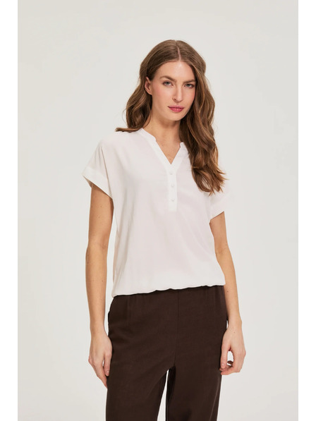Moodo Weiße Viskose-Bluse Moodo
