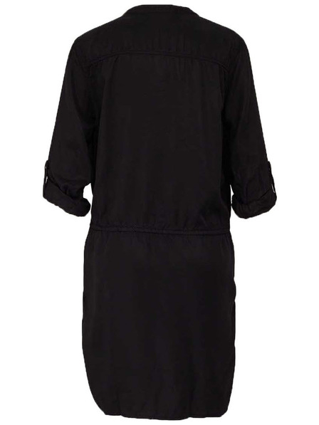 CAMAIEU Schwarzes Hemdkleid mit Bindung