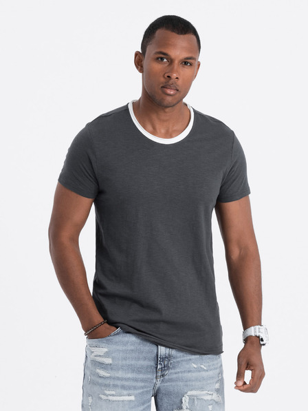Ombre Clothing Grau Herren T-Shirt Ombre Kleidung