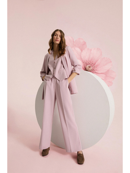 Moodo Hose in feinen Streifen rosa Moodo